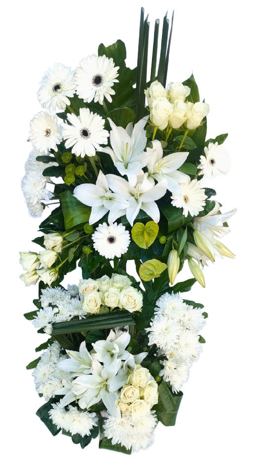 Pure White Lilies & Roses Bouquet