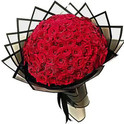 100 red roses