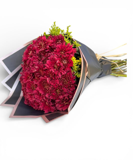 Pure Red Chrysanthemum Bouquet