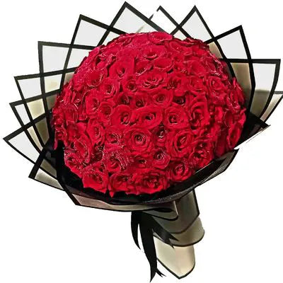 100 Red Roses Bouquet