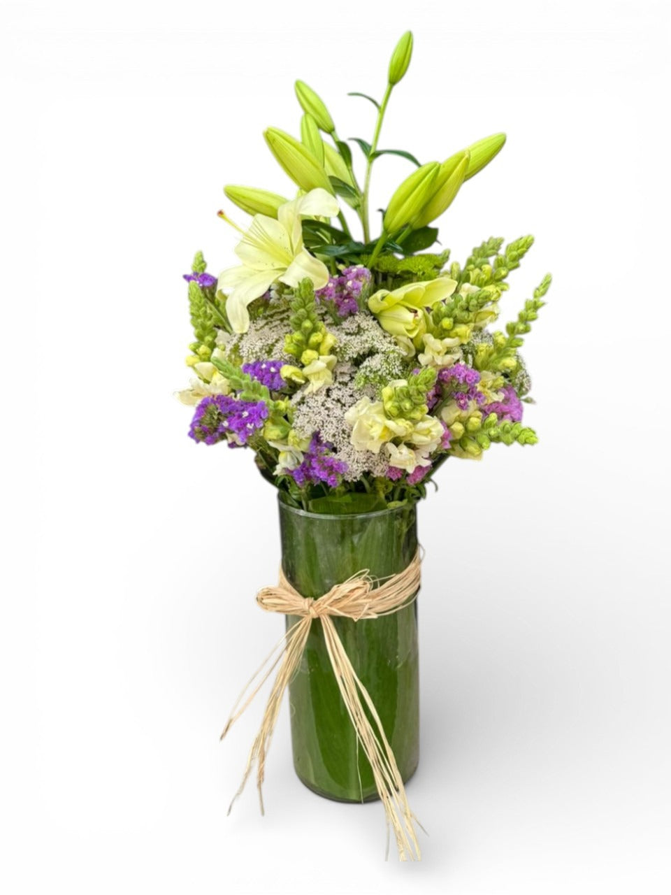 mixed flower vase