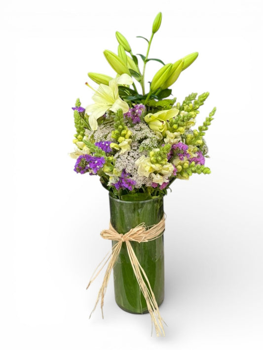 mixed flower vase