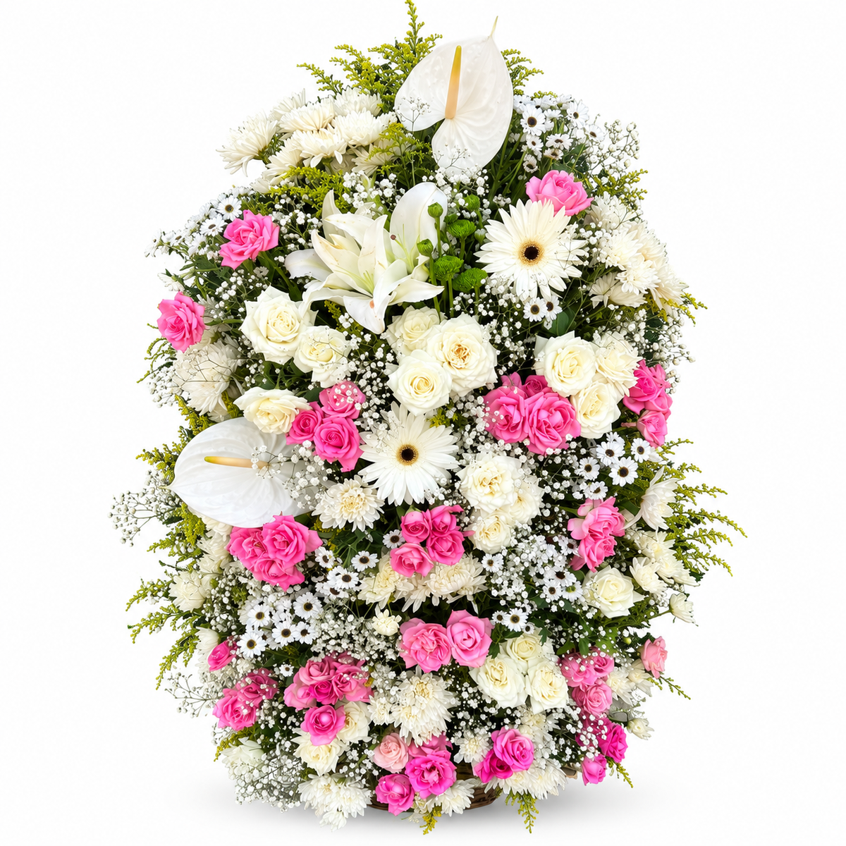 Lush Pink and White Floral Arrangement