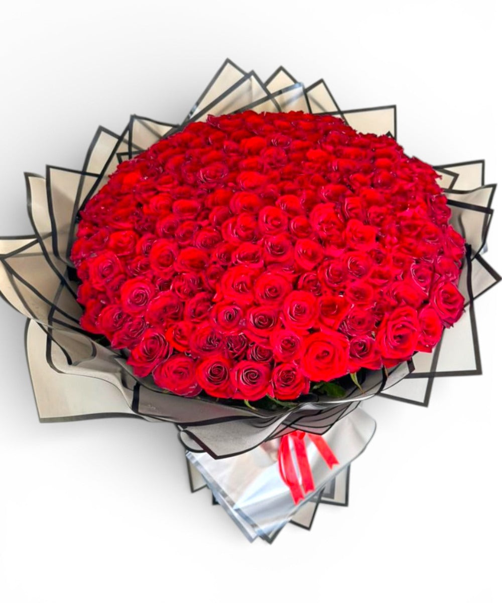 300 Red roses