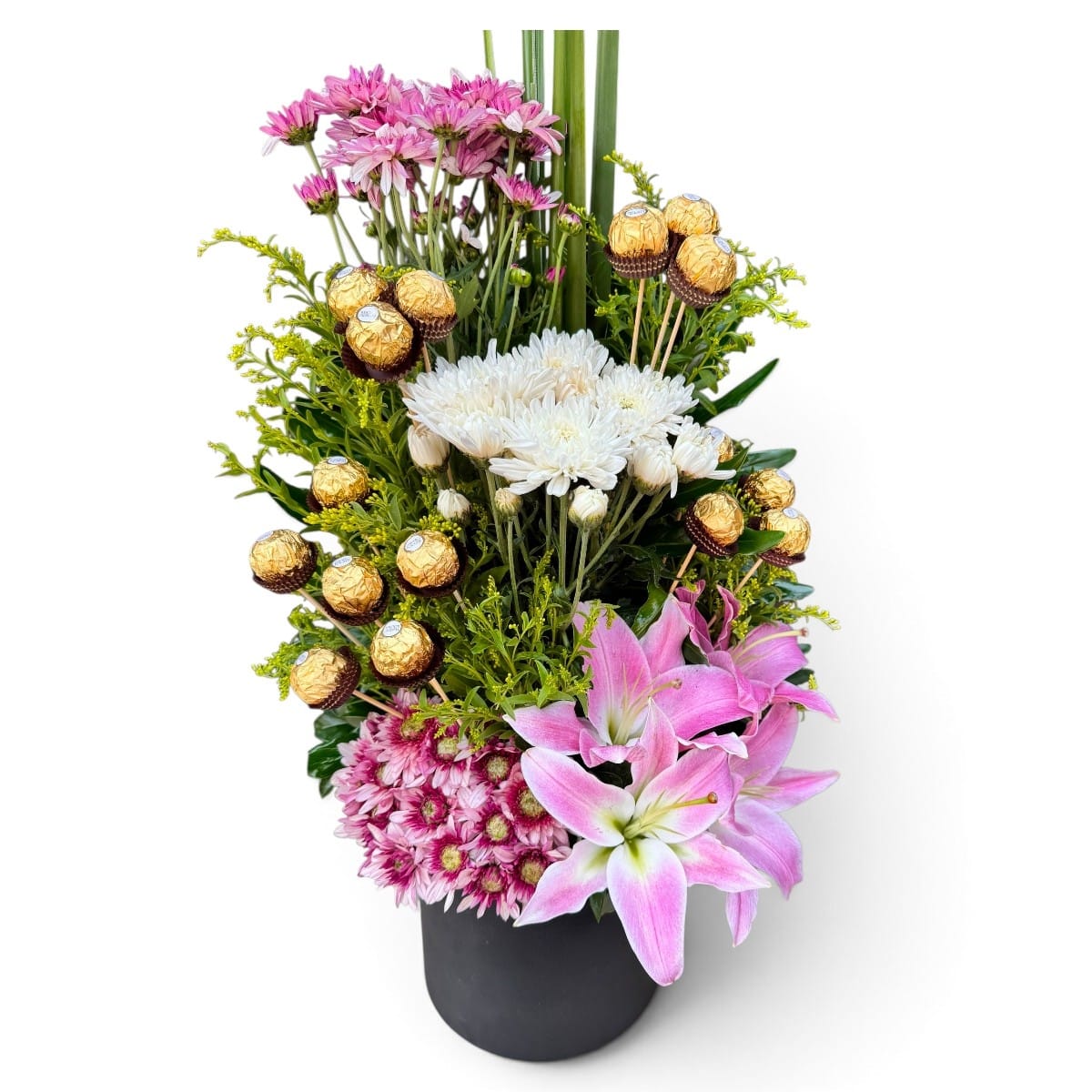 Mix Colorful flowers & Ferrero rocher