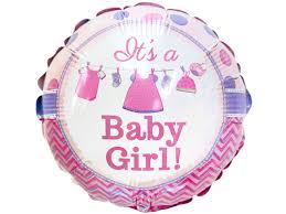 Baby Girl Helium Balloon