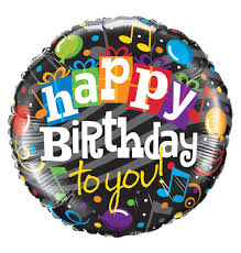 Happy Birthday Helium Balloon